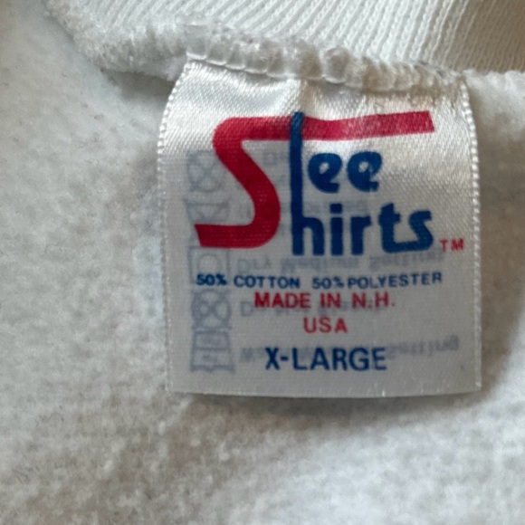 Vintage New York Rangers Logo Crew Neck Sweatshirt White Women’s XL - Picture 3 of 5